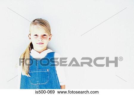 Stock Photo - Portrait of a girl. Fotosearch