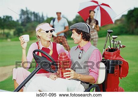 Couple at the golf club View Large Photo Image Stock Photography - Couple at the golf club. Fotosearch