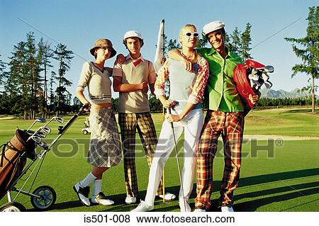 Friends at the golf course View Large Photo Image Stock Photo - Friends at the golf course. Fotosearch
