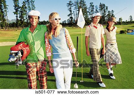 Friends at the golf course View Large Photo Image Stock Photo - Friends at the golf course. Fotosearch