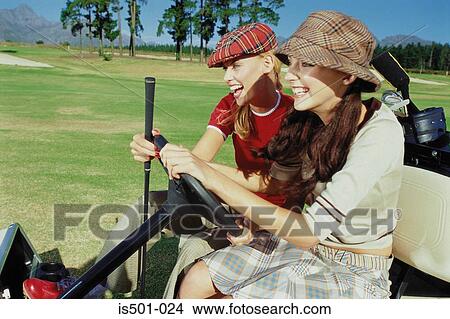 Girlfriends at the golf club View Large Photo Image Picture - Girlfriends at the golf club. Fotosearch