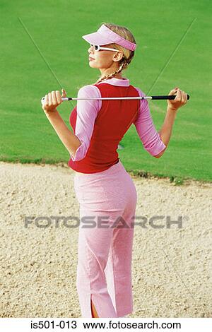 Woman playing golf View Large Photo Image Stock Image - Woman playing golf. Fotosearch