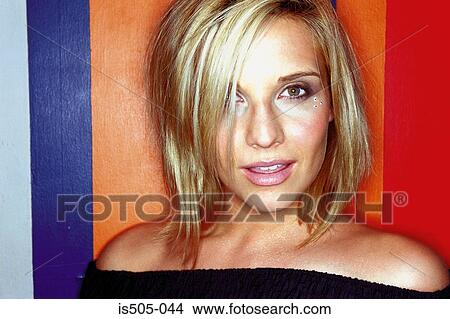 Portrait of a woman in nightclub View Large Photo Image Picture - Portrait of a woman in nightclub. Fotosearch