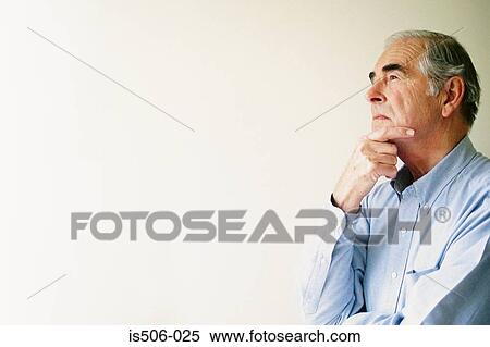 Stock Photography - Man thinking. Fotosearch