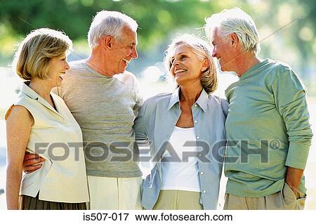 Stock Photo - Friends in the park. Fotosearch