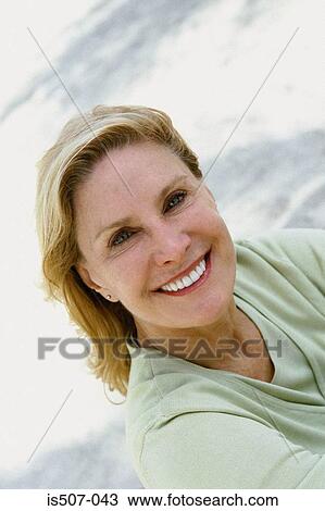 Stock Image - Portrait of a woman. Fotosearch
