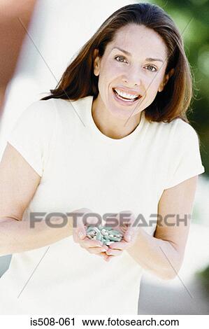 Stock Image - Portrait of woman. Fotosearch