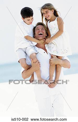 Father with son and daughter View Large Photo Image Stock Image - Father with son and daughter. Fotosearch