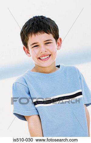 Stock Image - Portrait of a boy. Fotosearch
