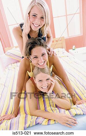 Girlfriends at home View Large Photo Image Stock Image - Girlfriends at home. Fotosearch