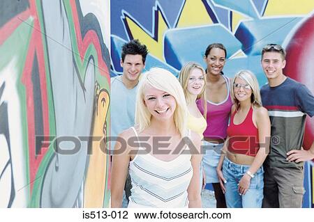 Group of young friends View Large Photo Image Stock Image - Group of young friends. Fotosearch