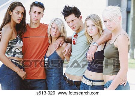 Group of young friends View Large Photo Image Stock Image - Group of young friends. Fotosearch