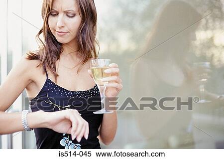 Woman waiting for rendezvous View Large Photo Image Stock Photography - Woman waiting for rendezvous. Fotosearch