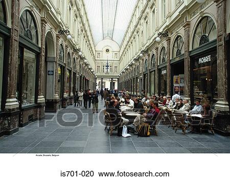 Stock Image - Arcade, Brussels, Belgium. Fotosearch