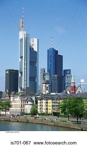 Frankfurt skyline, Germany View Large Photo Image Stock Photo - Frankfurt skyline, Germany. Fotosearch