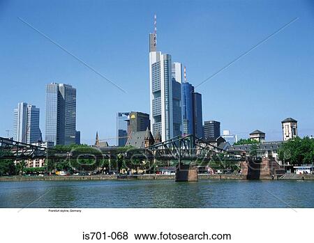 Frankfurt skyline, Germany View Large Photo Image Stock Photo - Frankfurt skyline, Germany. Fotosearch