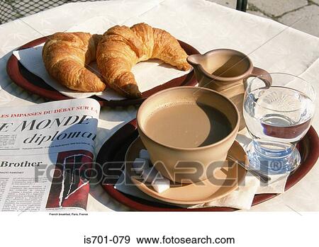 French breakfast, Paris, France View Large Photo Image Stock Photo - French breakfast, Paris, France. Fotosearch
