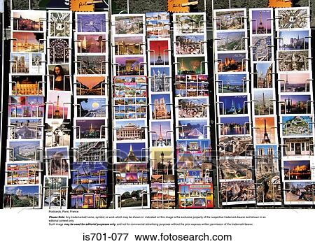 Postcards, Paris, France View Large Photo Image Stock Photo - Postcards, Paris, France. Fotosearch