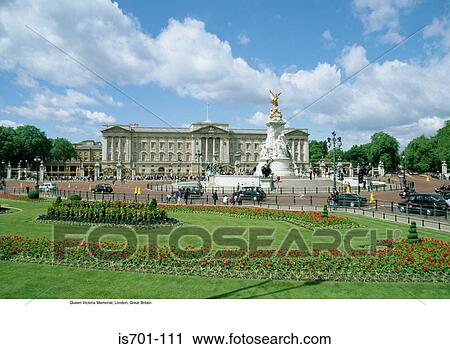 Stock Image - Queen Victoria Memorial, London, Great Britain. Fotosearch