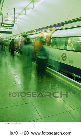 Stock Image - Underground, London, Great Britain. Fotosearch