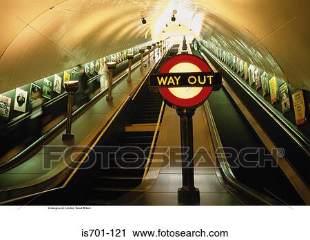Stock Image - Underground, London, Great Britain. Fotosearch
