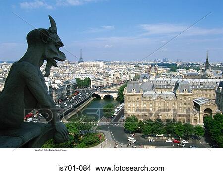 View from Notre-Dame, Paris, France View Large Photo Image Picture - View from Notre-Dame, Paris, France. Fotosearch