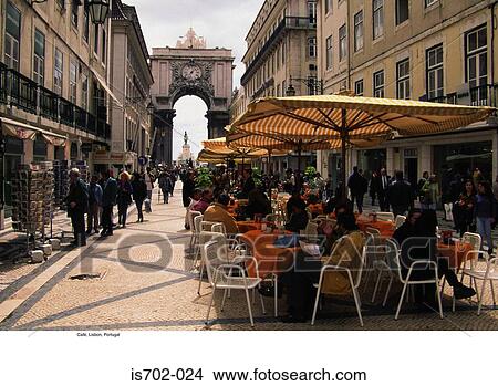 Café, Lisbon, Portugal View Large Photo Image Picture - Café, Lisbon, Portugal. Fotosearch