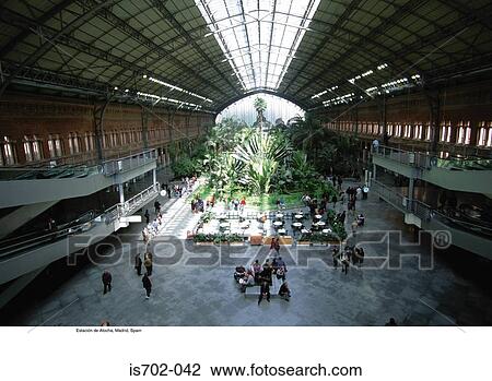Estación de Atocha, Madrid, Spain View Large Photo Image Stock Image - Estación de Atocha, Madrid, Spain. Fotosearch