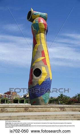 Miró sculpture, Barcelona, Spain View Large Photo Image Stock Image - Miró sculpture, Barcelona, Spain. Fotosearch