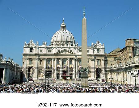 Stock Photo - Piazza San Pietro, Rome, Italy. Fotosearch