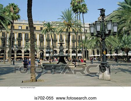 Stock Photography - Plaça Reial, Barcelona, Spain. Fotosearch