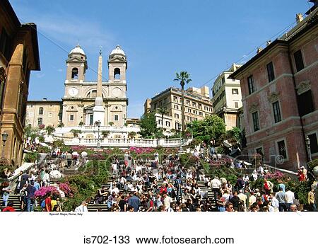 Spanish Steps, Rome, Italy View Large Photo Image Stock Image - Spanish Steps, Rome, Italy. Fotosearch