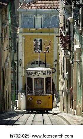 Tram, Lisbon, Portugal View Large Photo Image Stock Photography - Tram, Lisbon, Portugal. Fotosearch