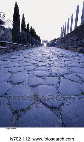 Stock Image - Via Sacra, Rome, Italy. Fotosearch