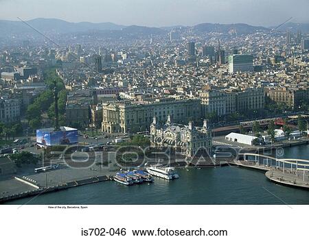 View of the city, Barcelona, Spain View Large Photo Image Stock Photograph - View of the city, Barcelona, Spain. Fotosearch