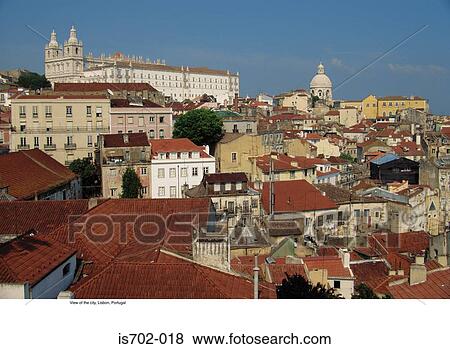 View of the city, Lisbon, Portugal View Large Photo Image Stock Photo - View of the city, Lisbon, Portugal. Fotosearch