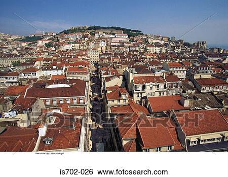 View of the city, Lisbon, Portugal View Large Photo Image Stock Photograph - View of the city, Lisbon, Portugal. Fotosearch