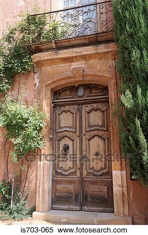 Doorway in Roussillon, Luberon Mountains View Large Photo Image Stock Photography - Doorway in Roussillon, Luberon Mountains. Fotosearch