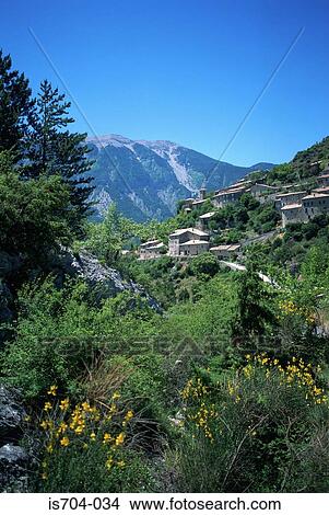 Picture - Brantes and Mt Verdoux, north Luberon Mountains. Fotosearch