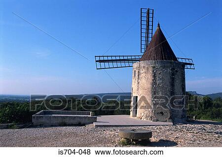 Daudet Windmill, Fontvielle View Large Photo Image Stock Photo - Daudet Windmill, Fontvielle. Fotosearch
