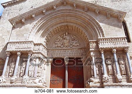 Doorway of Ste Trophine Church, Arles View Large Photo Image Stock Image - Doorway of Ste Trophine Church, Arles. Fotosearch