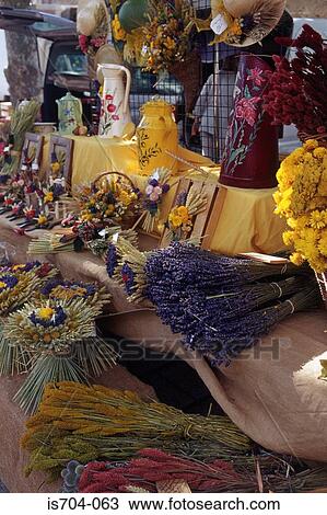 Dried flower stall, Maussane View Large Photo Image Stock Image - Dried flower stall, Maussane. Fotosearch