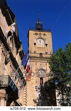 Stock Image - Hôtel de Ville, Aix-en-Provence. Fotosearch