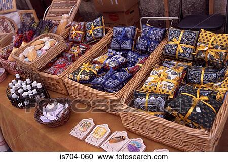 Stock Image - Lavender stall, St Rémy. Fotosearch