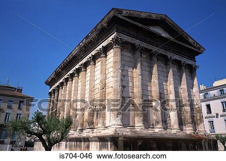 Stock Photograph - Maison Carrée, Nîmes. Fotosearch