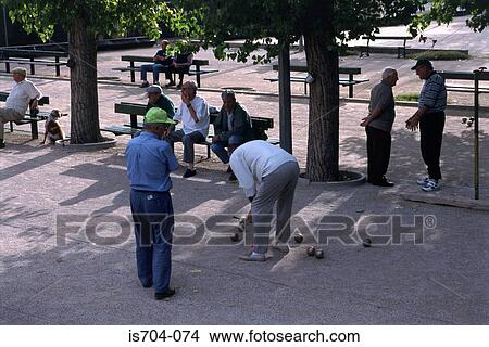 Pétanque players, Nyons View Large Photo Image Picture - Pétanque players, Nyons. Fotosearch