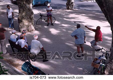 Pétanque players, Roquemaure View Large Photo Image Stock Image - Pétanque players, Roquemaure. Fotosearch