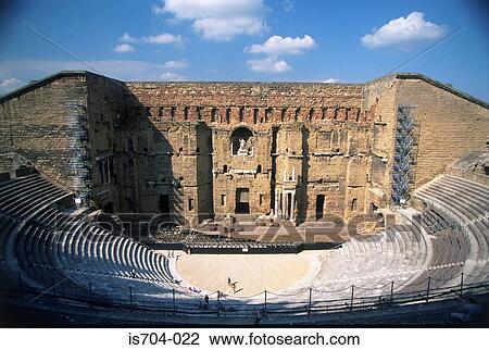 Roman theatre, Orange View Large Photo Image Stock Image - Roman theatre, Orange. Fotosearch