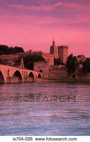 St Bénézet Bridge and Popes' Palace, Avignon View Large Photo Image Stock Photograph - St Bénézet Bridge and Popes' Palace, Avignon. Fotosearch