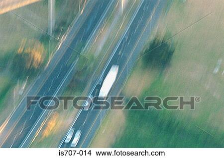 A blurred motorway View Large Photo Image Picture - A blurred motorway. Fotosearch